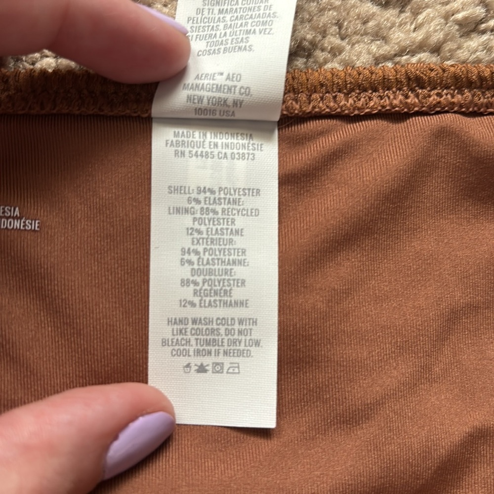 NWT Aerie Brown Ribbed Bikini Bottoms Size L - Picture 7 of 9